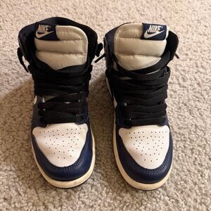 Nike Kids' Navy and White High-Top Sneakers